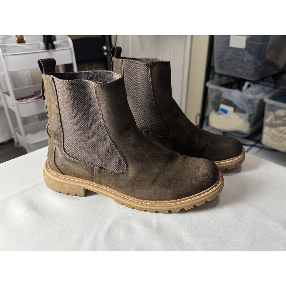Corkys To Be Honest Round Toe Chelsea Pull On  Womens Brown Casual Boots